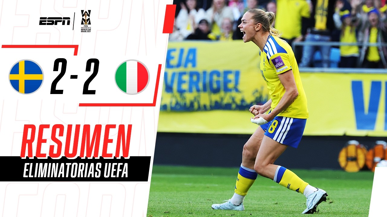 UN PUNTO CON GUSTO A VICTORIA PARA LAS SUECAS | Suecia 2-2 Italia | RESUMEN