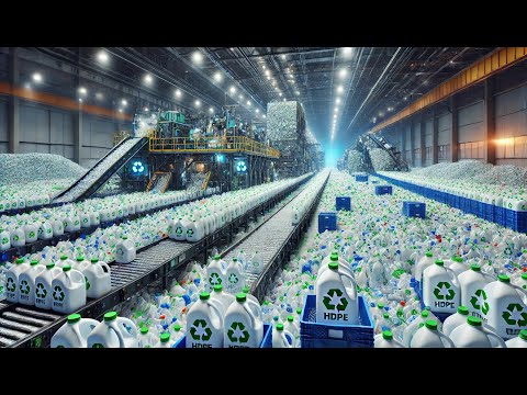 Inside the Factory Recycling 100 tons HDPE plastic every day