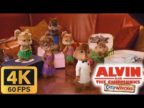 Alvin and the Chipmunks: Chipwrecked (2011) - Chipmunks and The Chipettes Get In Trouble [4K/60FPS]