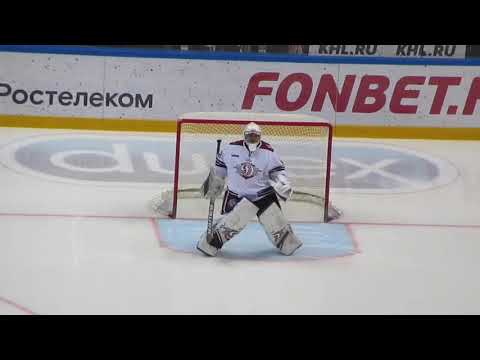Timur Bilyalov in action during the CSKA@Dynamo Riga hockey game