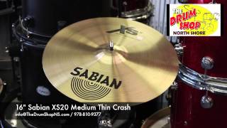 Video thumbnail for Sabian XS20 Medium Thin Crash 16" - The Drum Shop North Shore by Nate Morrison Drums