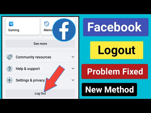 Facebook Account Logout Problem.How to fix Facebook account logout issues.Facebook can't log out bug