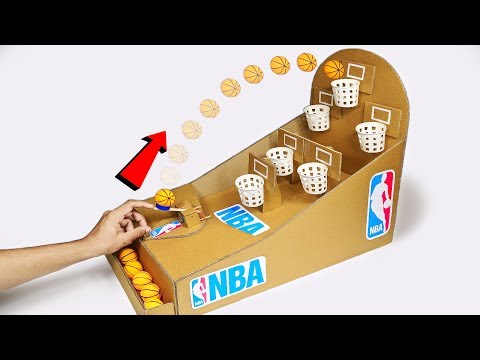 How to make NBA Basketball Board Game using Cardboard Video