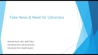 Fake News & Need for Librarians
