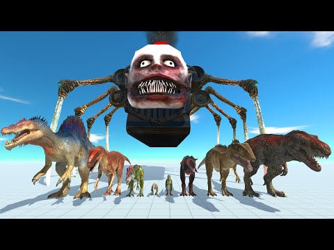 Choo Choo Charles VS Carnivores Dinosaurs Dinosaurs - Animal Revolt Battle Simulator