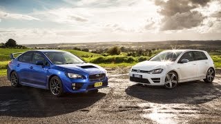 Subaru WRX STI v Volkswagen Golf R: Video Comparison