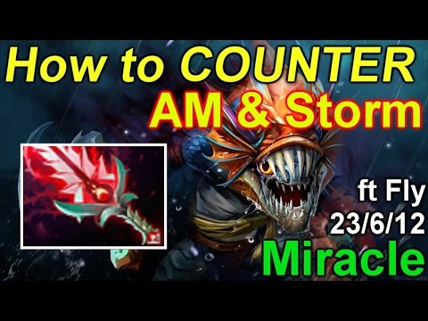 Dota 2 Miracle Slark: How to Counter Antimage & Storm @ 23/6/12 ft Fly - Bloodthorn