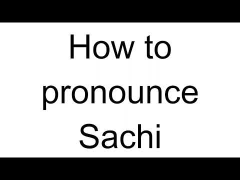 How to Pronounce Sachi (Japanese)