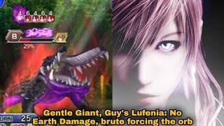 DFFOO Global: Gentle Giant, Guy&#39;s Lufenia: No Earth Damage, brute forcing the orb