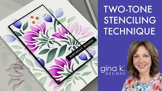 Two-tone Stenciling Technique
