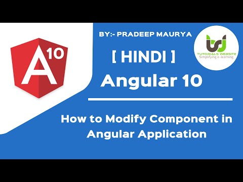 Make First Changes in Angular Default Component | Angular 10 Tutorials in Hindi | Part 4 | withMe