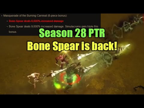 Bone Spear is back in Action! - Season 28 PTR