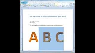 Free Printable Alphabet Stencils - How To Make them in MS Word