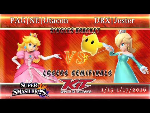 KiT2016 - PAG | NE | Otacon (Peach) vs. DRX Jester (Rosalina) - Loser's Semifinals - Smash 4 - Wii U