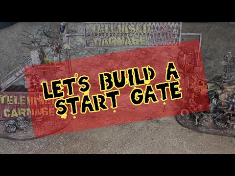Rods and Mods: Gaslands Terrain/Start Gate Build