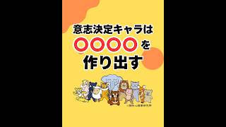 意志決定キャラは〇〇〇〇を作り出す（20260510） #ストレスフリー #自己実現  #個性心理學