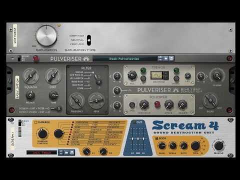 Softube Saturation Knob vs Reason Studios Pulveriser & Scream 4 devices