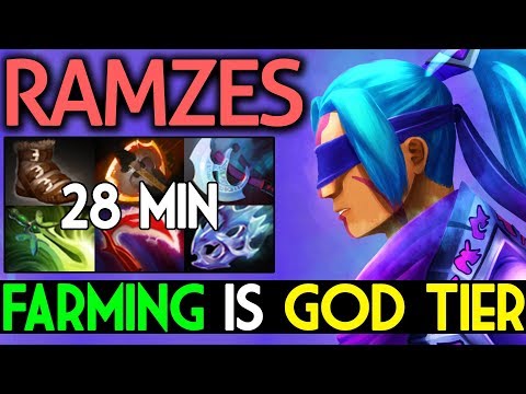 28 min FULL ITEM by RAMZES Dota 2 7.07 | Farming is GOD TIER !