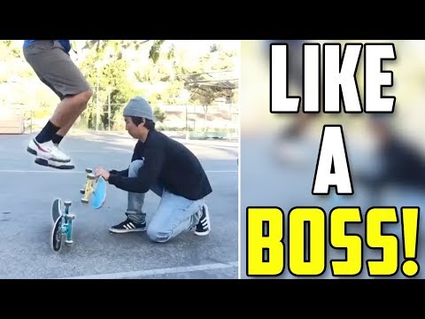 Skateboard Tricks Like a Boss Compilation! Video