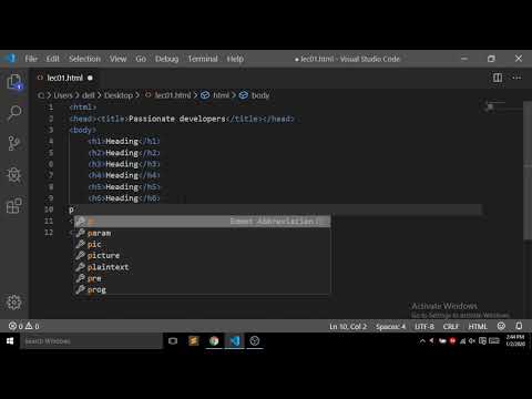 HTML || Lecture 01