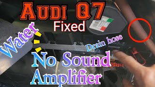 Audi Q7 No audio No sound fix Amplifier location How to replace parking light lens rear bumper