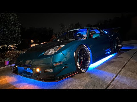 Diode Dynamics underglow LED kit installed on my 1995 Acura NSX-T