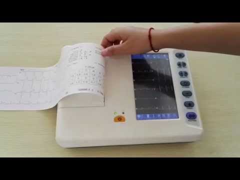 Portable six lead ecg MSLEC20 ECG operation Video