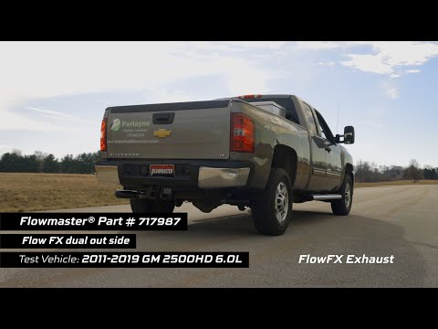 Flowmaster FlowFX Dual Side Exit Rear Exhaust System for 2011-2019 GM 2500HD/3500HD 6.0L (717987)