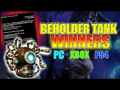 Legendary Beholder Tank Winners - Neverwinter! Congratulations  you have 1 week to claim.