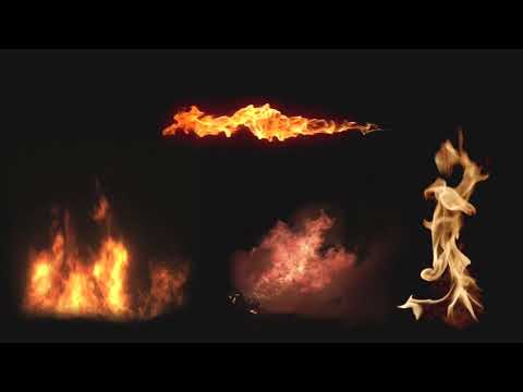 NO COPYRIGHT FULL HD 4 DIFFERENT FIRE STYLES OVERLAYS