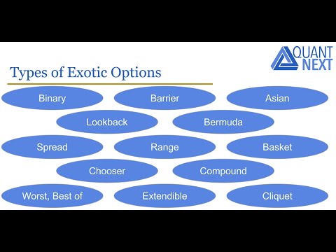 奇異期權--第一部分 (Exotic Options - Part I)