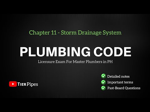 Plumbing Code - Storm Drainage System (Chapter 11) | Past-board questions