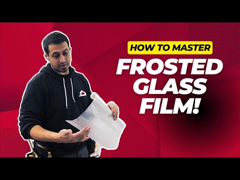 Frosted glass film installation