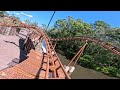 Jungle Rush - Onride - Dreamworld Australia - Vekoma - Switchback Coaster - (Train starts backward)