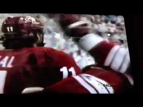 Vrbata Makes an Amazing Pass to Hanzal for a Goal