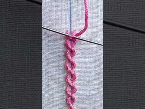 Chain ⛓️ Stitch #shorts #stitch #embroidery #trending #handembroidery #embroiderystitches