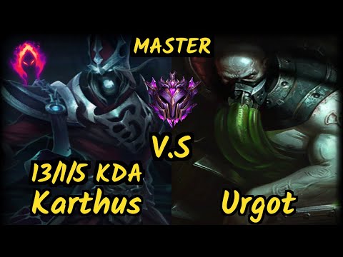 1907 FB Kirei (KARTHUS) vs URGOT - 13/1/5 KDA JUNGLE GAMEPLAY - EUW Ranked MASTER