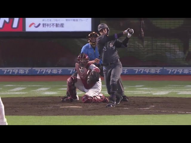 【8回表】追加点を奪う!! マリーンズ・岡大海 レフトへのタイムリーヒットで点差を広げる!! 2024年7月26日 東北楽天ゴールデンイーグルス 対 千葉ロッテマリーンズ