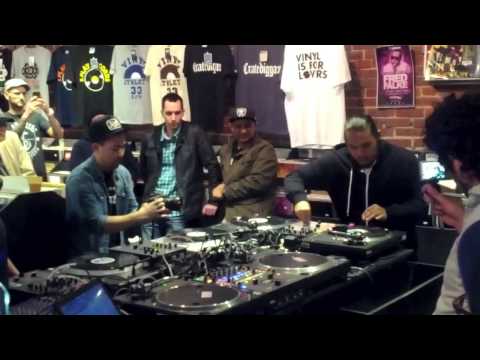 DJ Wundrkut at Beatstreet Records, Vancouver BC