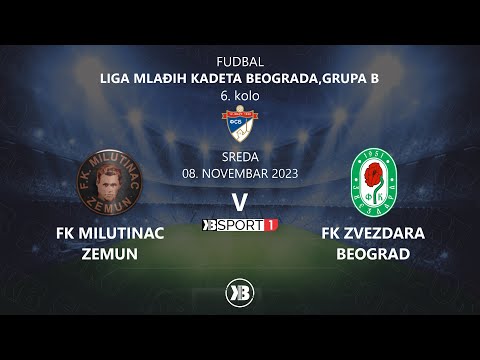 Mlađi kadeti: FK Milutinac (Zemun) - FK Zvezdara (Beograd) | 08.11.2023