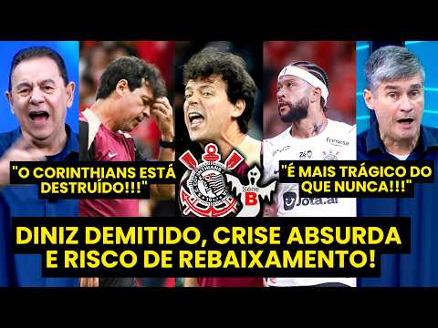 DINIZ DEMITIDO! E AGORA??? “O CORINTHIANS TÁ NO DESESPERO! PRA MIM, O NOVO TÉCNICO VAI SER O…”