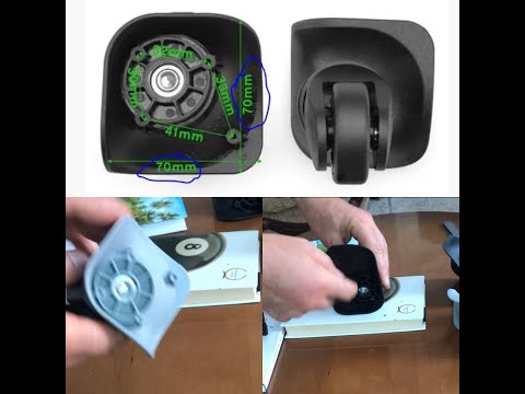 Колеса для чемодана \ пара \ ремонтные колеса \ 1168 - фото 4 - id-p1408900752