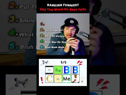 Ranking Funniest Say It On Beat Fails #ranking #tiktok #challenge