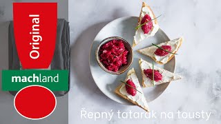 Beetroot tartare on toast