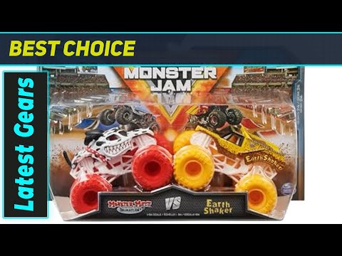 Monster Jam Series 24: Best Monster Mutt Dalmatian & Earth Shaker Double Pack!