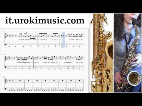 Corso di Sassofono Contralto J-Ax & Fedez ft. Alessandra Amoroso - Piccole cose Tablature Tab Parte