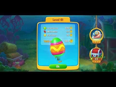 Fishdom Level 61 playthrough (during Easter - Spring Picnic event)