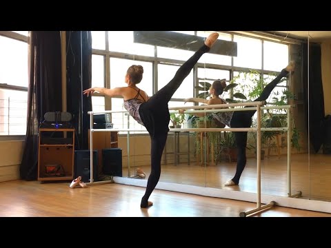 20 MIN BEGINNER BALLET BARRE | for long lean muscles