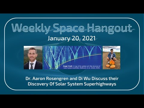 Weekly Space Hangout: January 20, 2021 — Solar System Superhighways with Dr. Aaron Rosengren & Di Wu