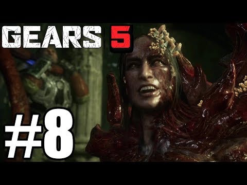 GEARS 5 Gameplay Walkthrough Part 8 - Kraken Boss-  Xbox One X